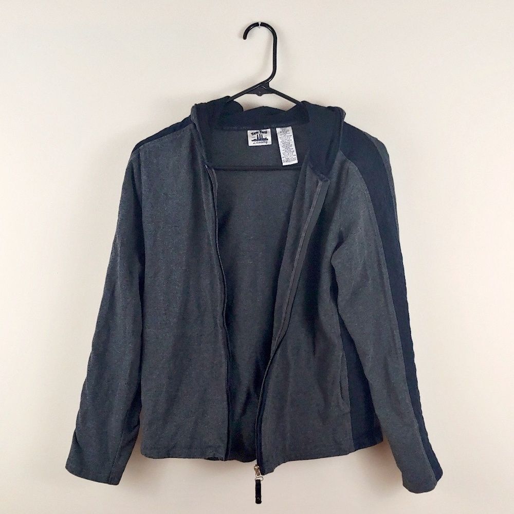 New York Laundry Zip Up Long Sleeve Hooded Jacket
